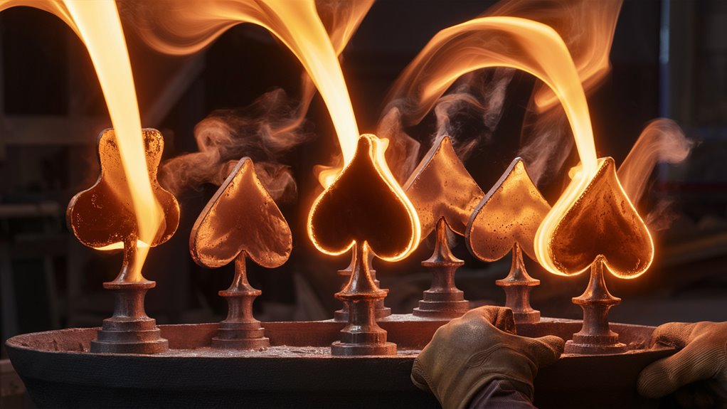 forging poker cards triumphantly