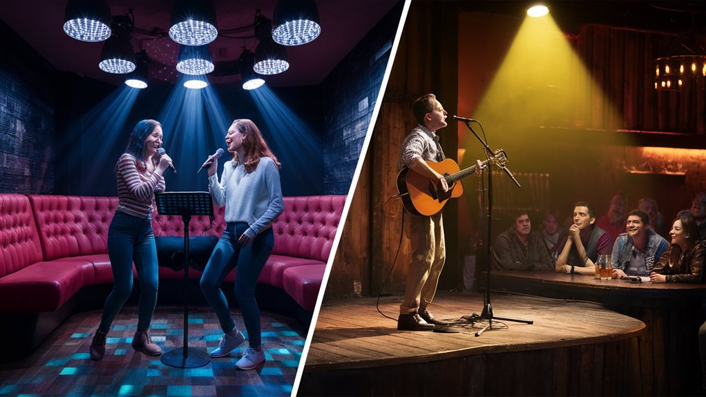 singing venue choice comparison