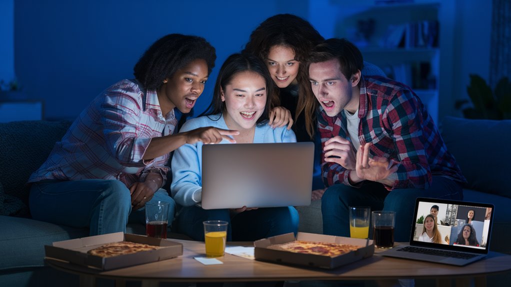 gaming together through internet