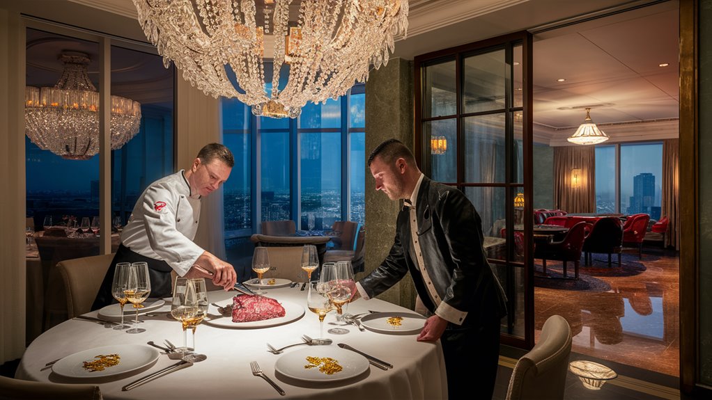 luxury food and entertainment